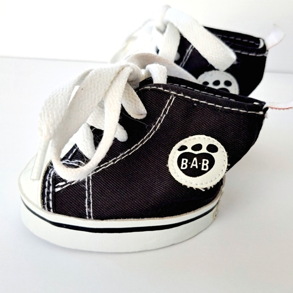 Build A Bear Shoe Bundle Black High Tops Silver Sparkle Mary Janes Flip Flops - Picture 4 of 8